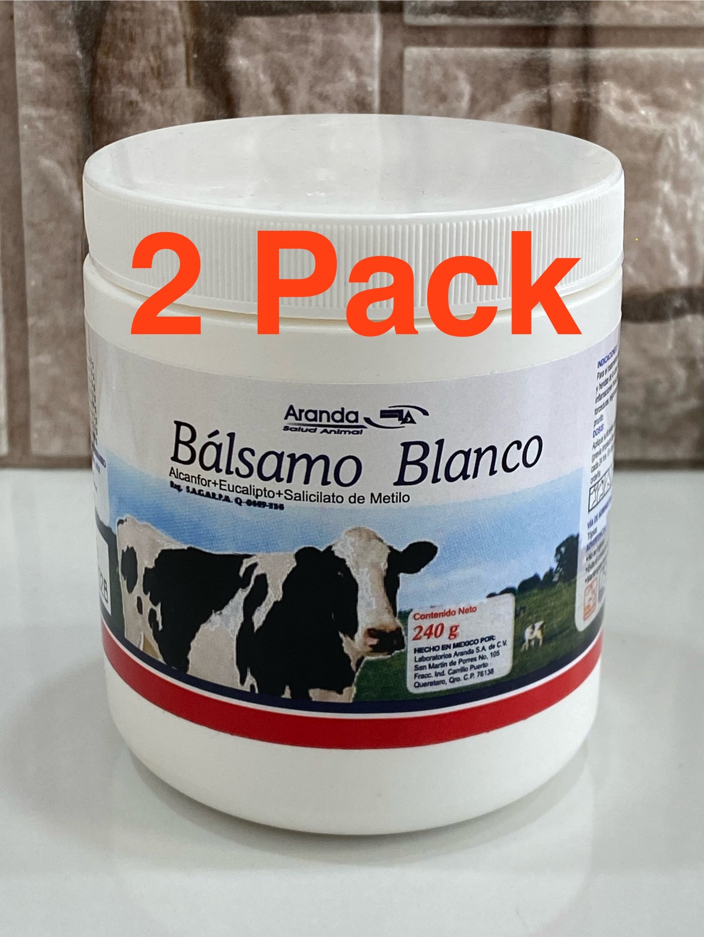 2 PACK BALSAMO BLANCO 240 gr