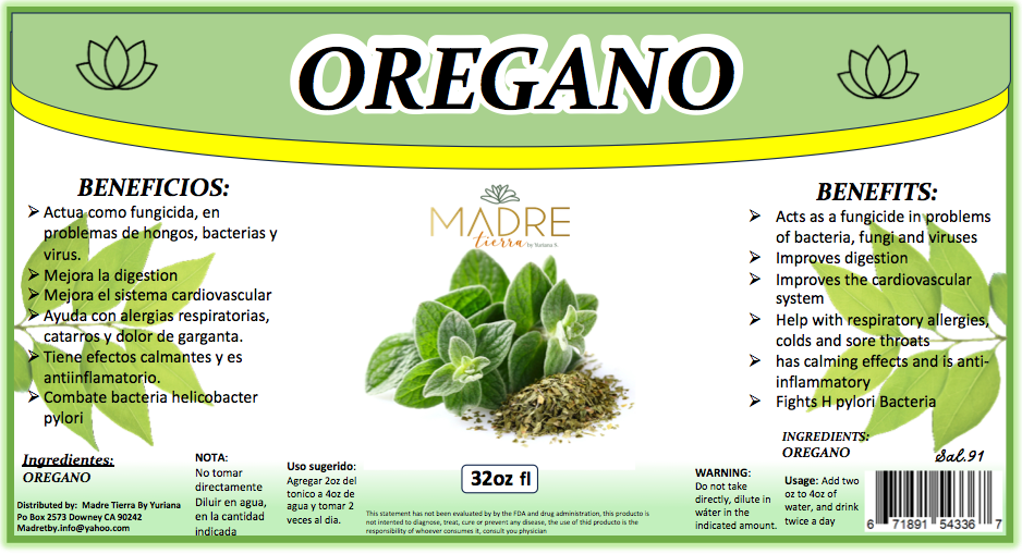 "Oregano" Tonico