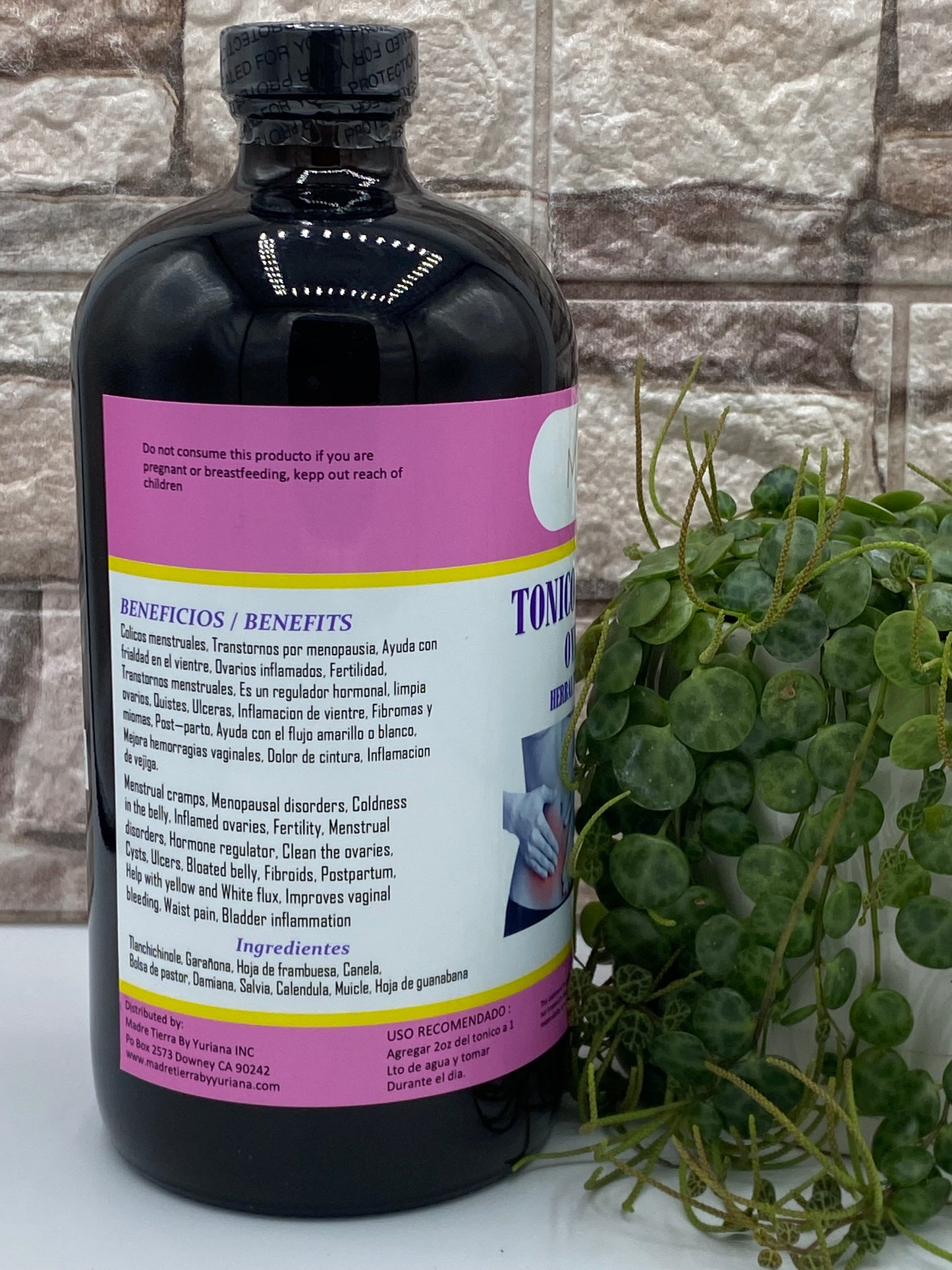 Ovariton Tonico de la Muje, Herbal tonic for women