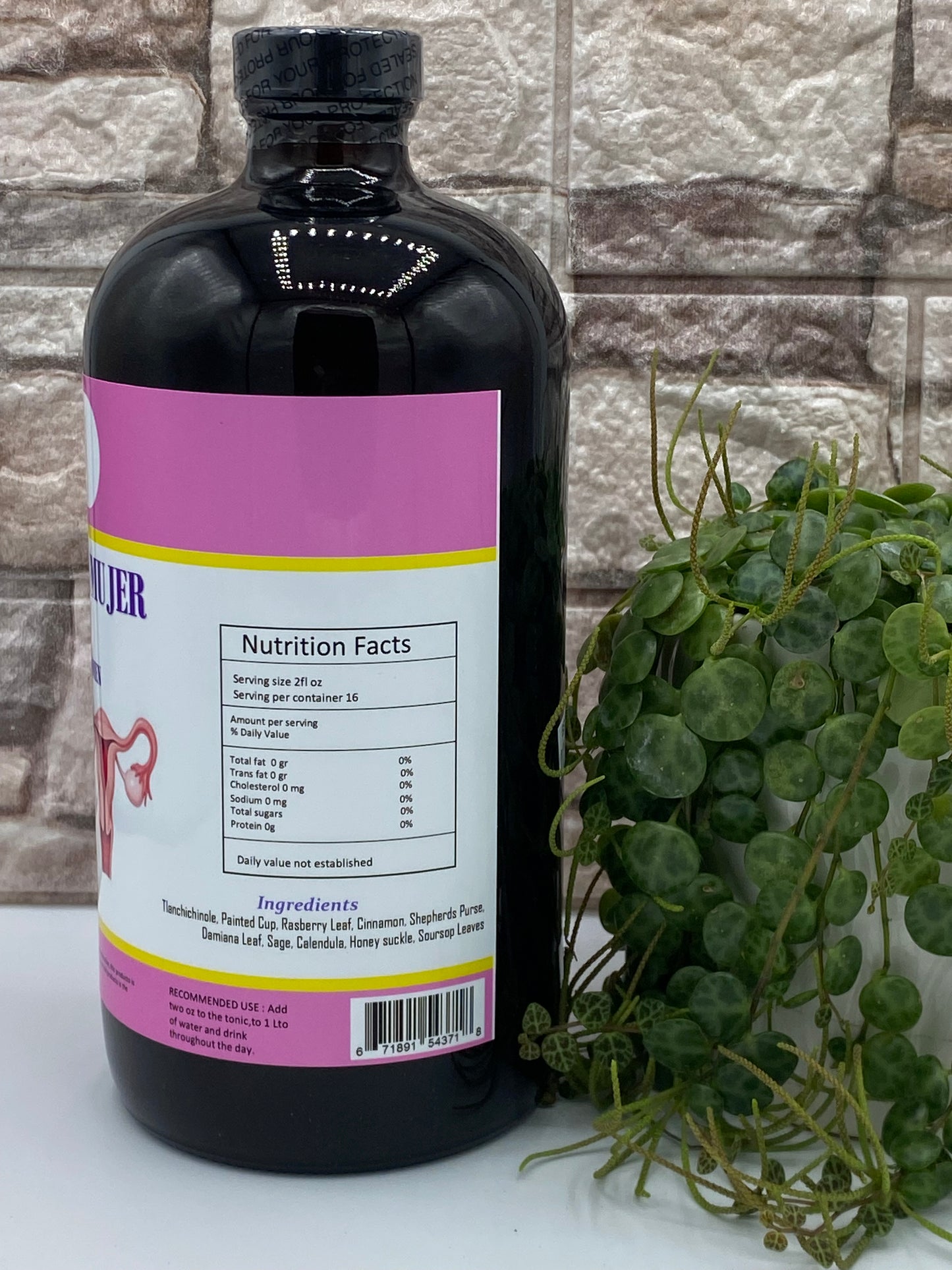 Ovariton Tonico de la Muje, Herbal tonic for women