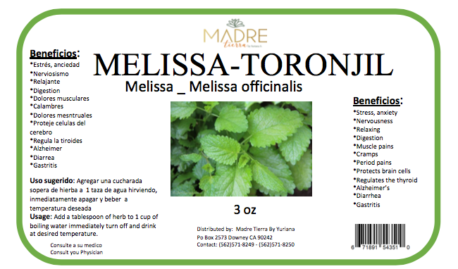 3oz Melissa - Toronjil