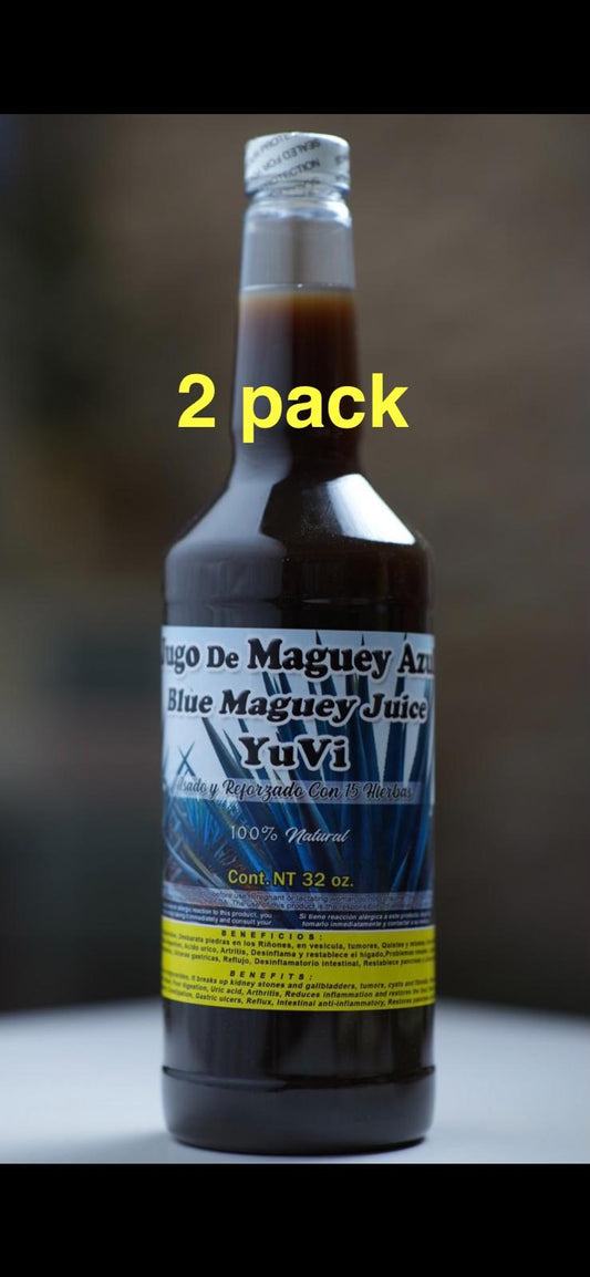 2 Pack, 2 Bottles, Jugo De Maguey (REFORZADO)