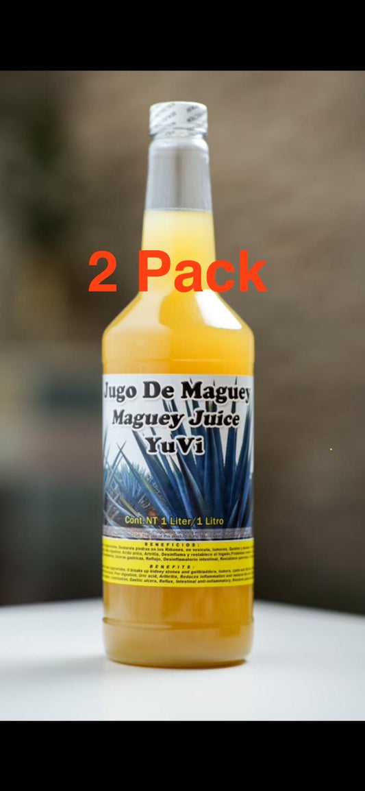 2 Pack, 2 Bottles Jugo De Maguey