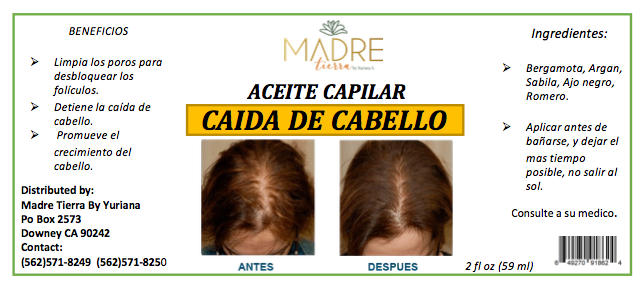 Aceite Capilar Para Caida de Cabello * Capilar Hair Oil for Hair Loss
