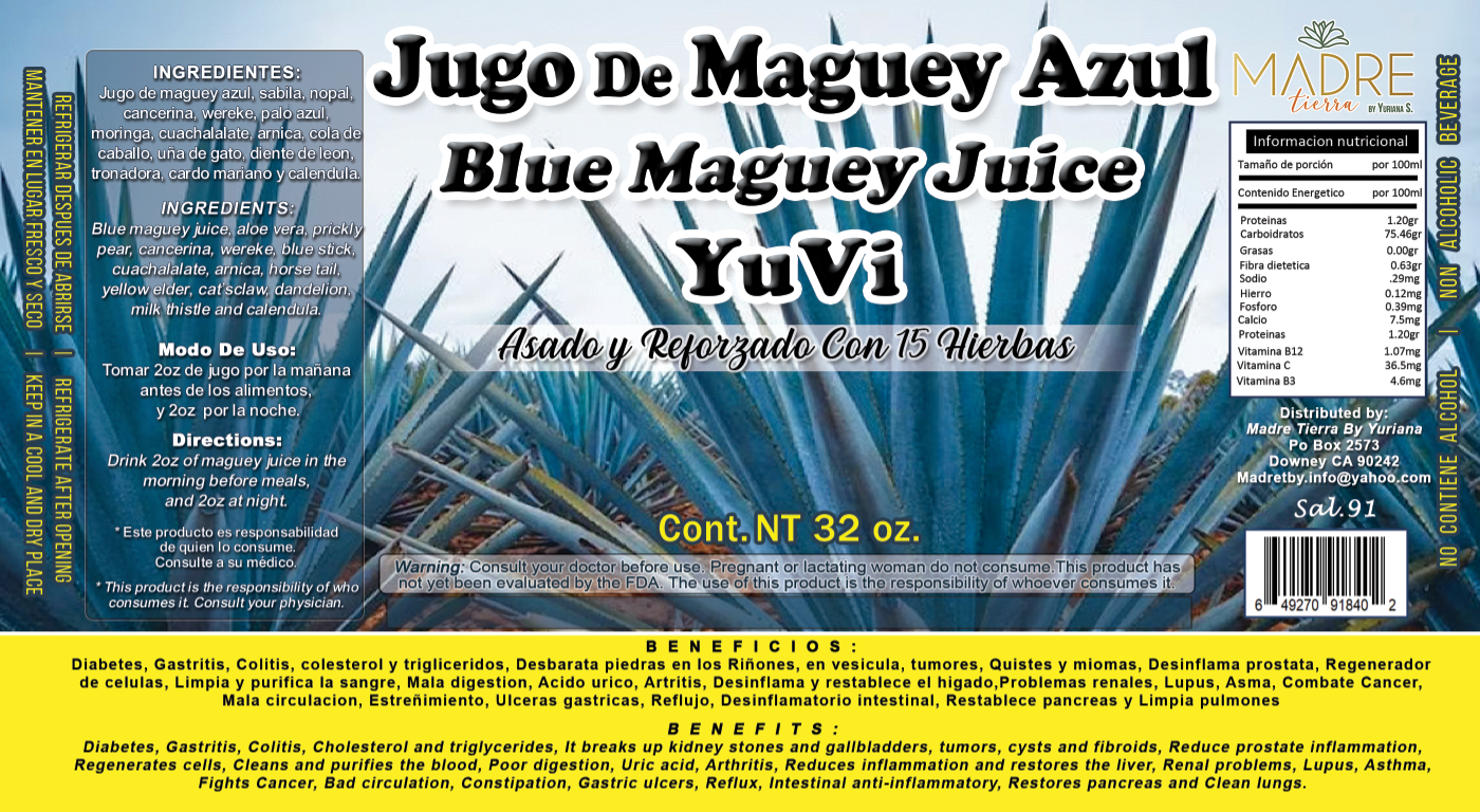 4 Pack, 4 Bottles, Jugo De Maguey (REFORZADO)